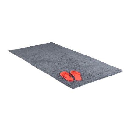 Bathroom mat different sizes gray