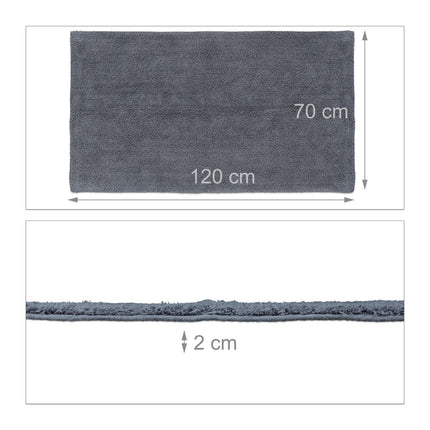 Bathroom mat different sizes gray