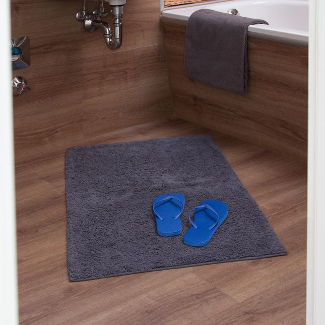 Bathroom mat different sizes gray