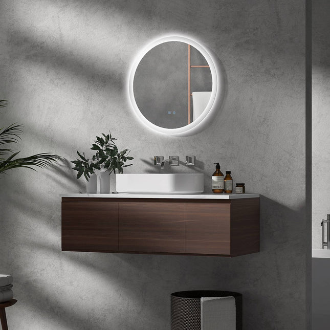 Bathroom mirror 60cm, LED lighting, Touch & Anti-Fog