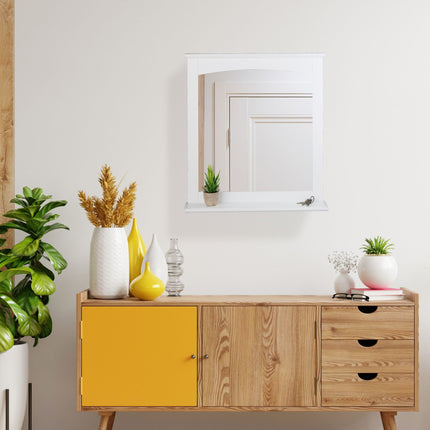 Bathroom mirror with shelf MDF