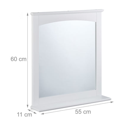 Bathroom mirror with shelf MDF