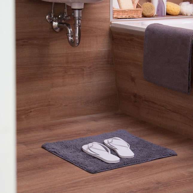 Bathroom rug different sizes gray