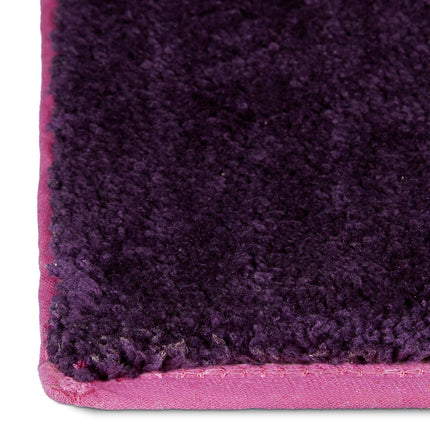 Bathroom rug in set of 2 patterned