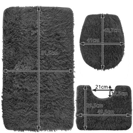 Bathroom rug - set - gray Ruhhy 22061