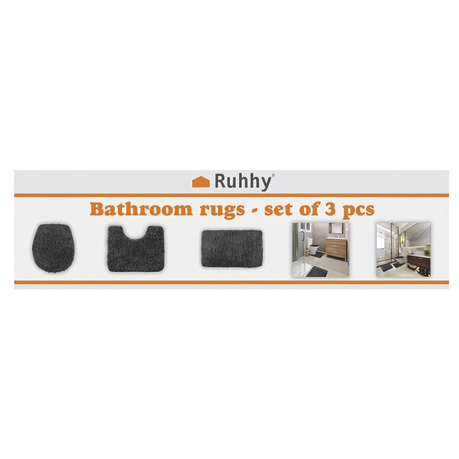 Bathroom rug - set - gray Ruhhy 24353