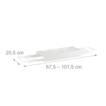 Bathroom shelf White Extendable