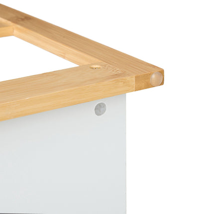 Bathroom shelf bamboo 3 shelves