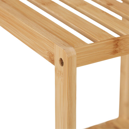 Bathroom shelf in bamboo 5 shelves