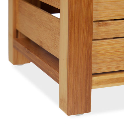 Bathroom shelf in bamboo 6 shelves