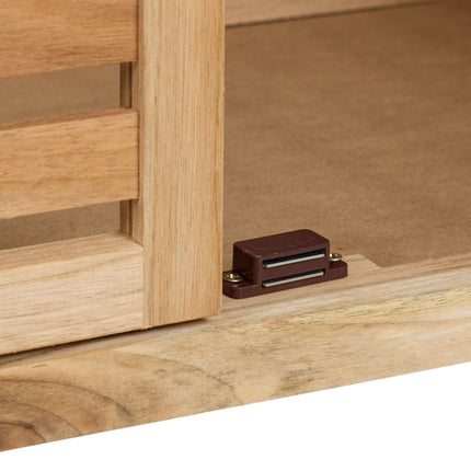 Bathroom shelf in walnut