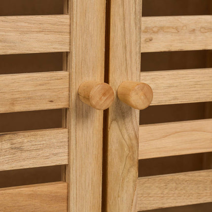 Bathroom shelf in walnut