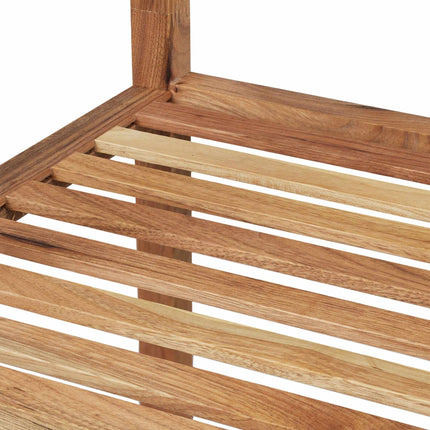 Bathroom shelf in walnut with 3 shelves