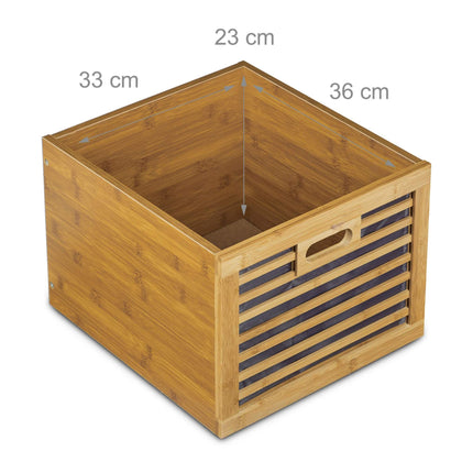 Bathroom shelf trolley bamboo