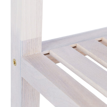 Bathroom shelf walnut white