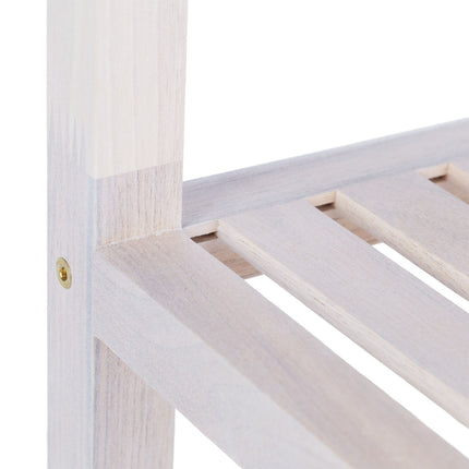 Bathroom shelf walnut white