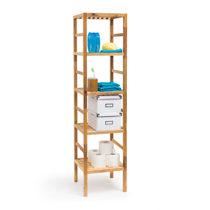 Bathroom shelf walnut wood