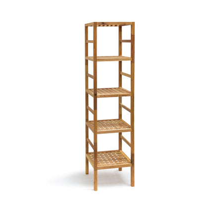 Bathroom shelf walnut wood
