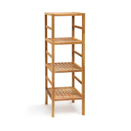 Bathroom shelf walnut wood