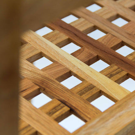 Bathroom shelf walnut wood
