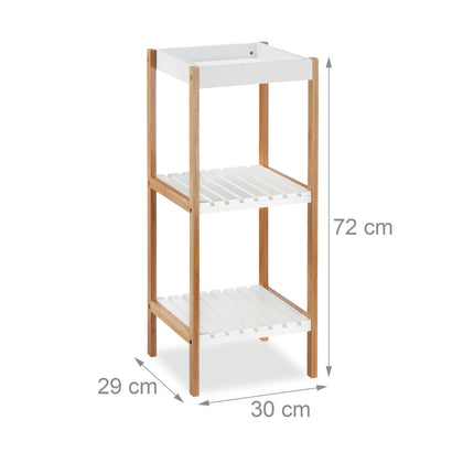 Bathroom shelf with 3 shelves