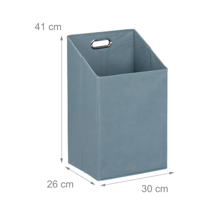 Bathroom shelf with bamboo laundry basket