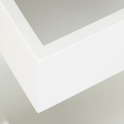 Bathroom shelf with three compartments