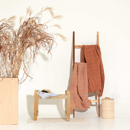 Bathroom stool with handle