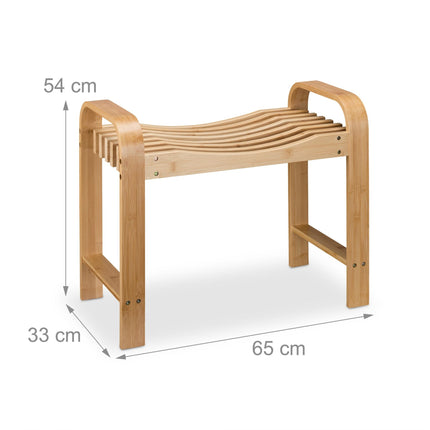 Bathroom stool with handle