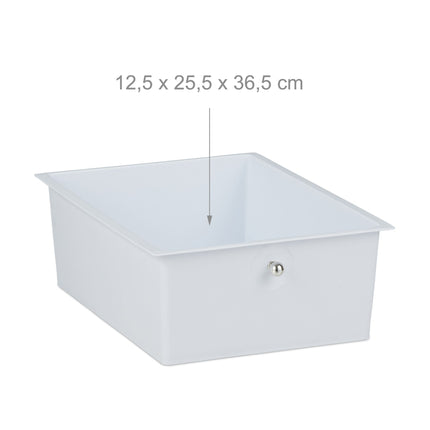 Bathroom trolley with 3 drawers