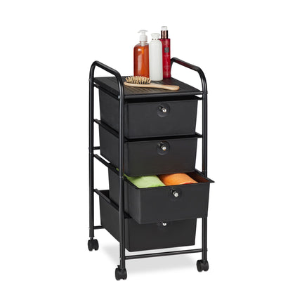 Bathroom trolley with 4 drawers