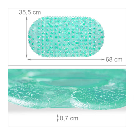 Bath rug in stone look