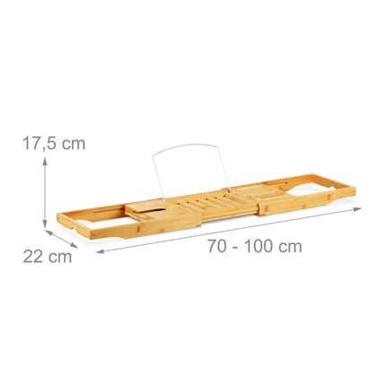 Bath shelf in bamboo Adjustable