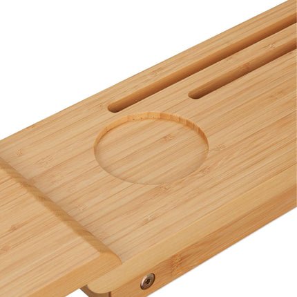 Bath shelf in bamboo with feet
