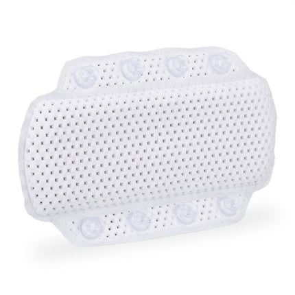 Bathtub pillow with suction cups