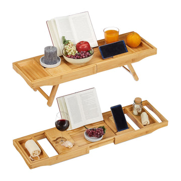 Bathtub shelf & serving tray 2-in-1