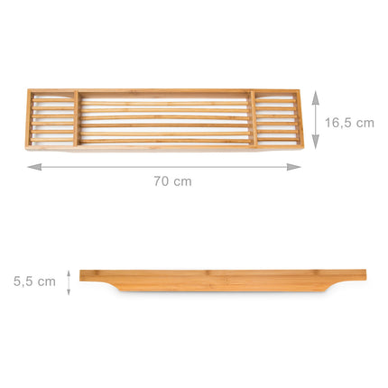 Bathtub shelf with 3 compartments