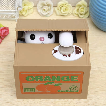 Battery-operated piggy bank - kitten 22468