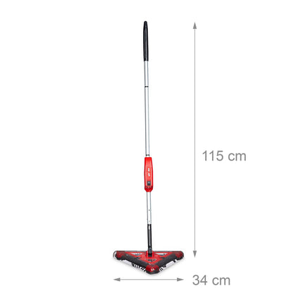 Battery-powered broom without bag