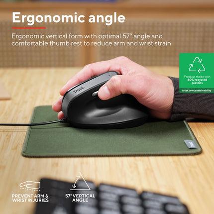 Bayo II Ergonomic Mouse Black