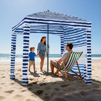 Beach Cabana Tent 6 x 6 ft, UPF 50+, Side Wall