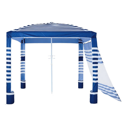 Beach Cabana Tent 8x8 Ft, Side Wall, UPF 50+ Shade