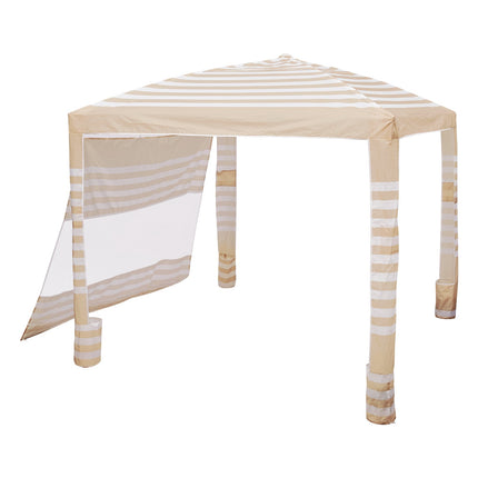 Beach Cabana Tent 8x8 Ft, UPF 50+, Side Wall, Adjustable