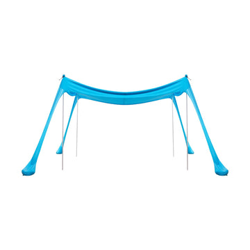 Beach Canopy Sun Shelter 3x3m, UPF 50+, 4 Sandbags