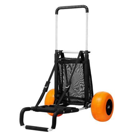 Beach Cart With 12-Inch Wheels, Folding, 165-Lb Capacity