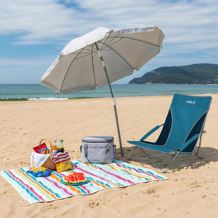 Beach Chair, Blue-Gray, Foldable, Lightweight