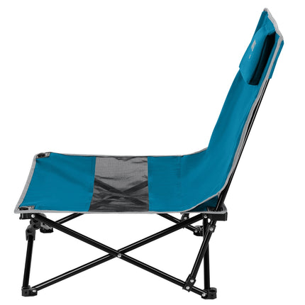 Beach Chair, Foldable, Blue/Grey, Portable