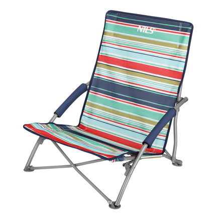 Beach Chair, Foldable, Blue-Red, Portable