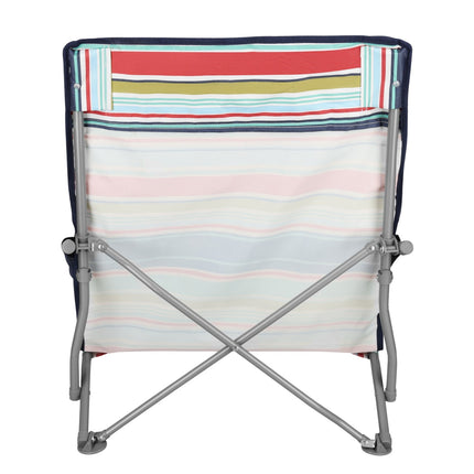 Beach Chair, Foldable, Blue-Red, Portable