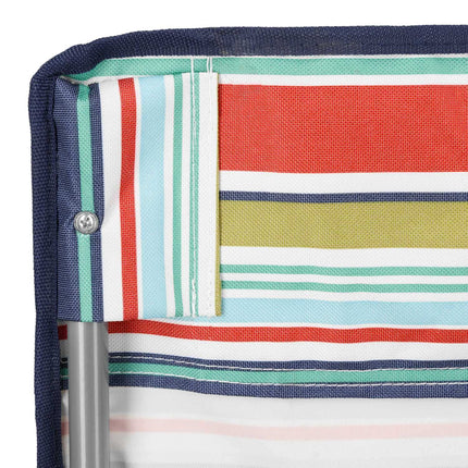 Beach Chair, Foldable, Blue-Red, Portable